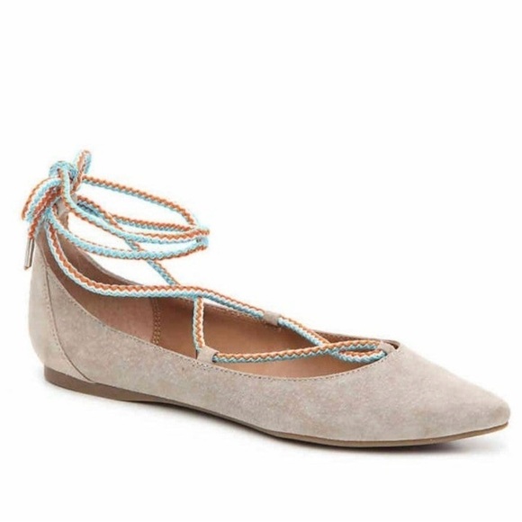 Steve Madden Emilie Lace-Up Shoes Gray with Multiple Colored Laces-Size 7.5 NWOT - Picture 1 of 7